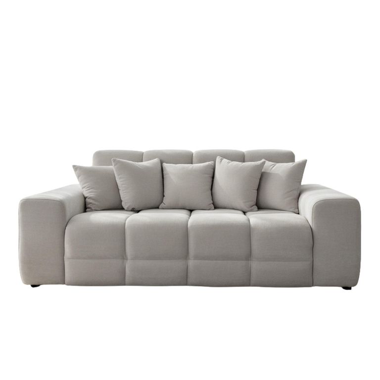 Jacob Sofa Set - Natural Fabric - 3+2 Seater