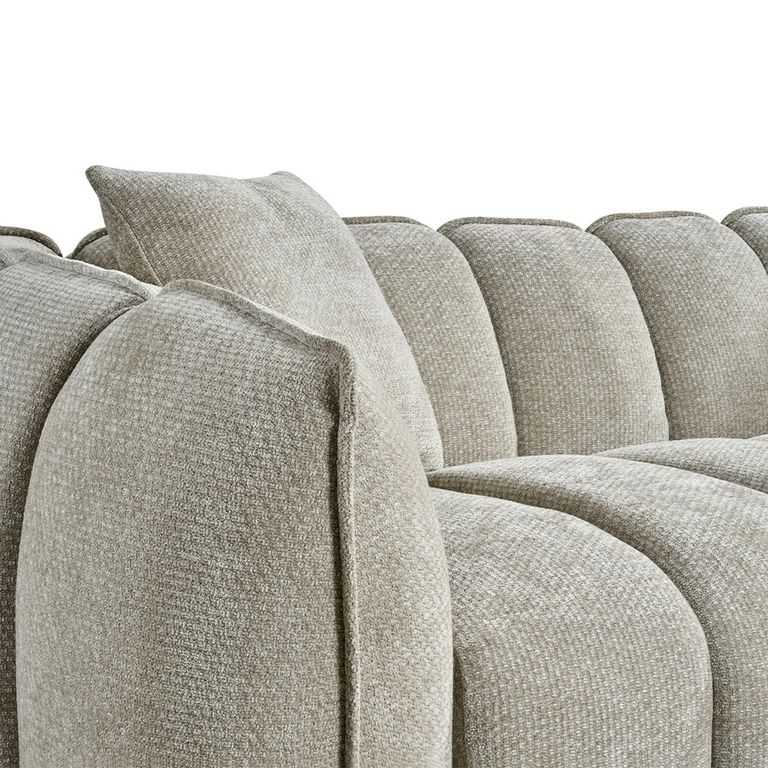 Venice Sofa - Beige Fabric - 3 Seater
