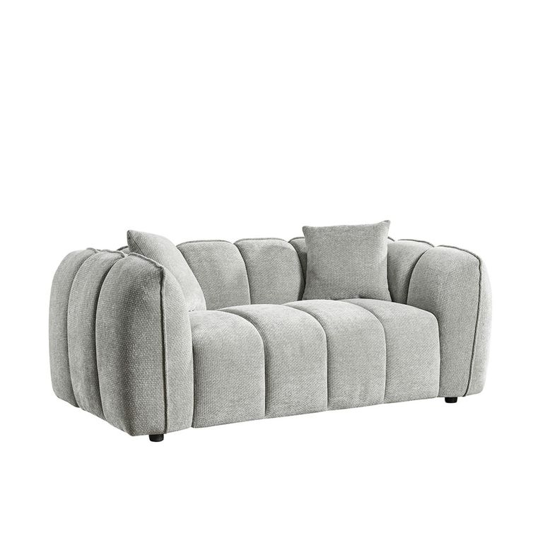 Venice Sofa - Grey Fabric - 2 Seater