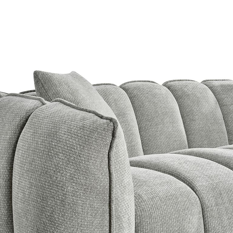 Venice Sofa - Grey Fabric - 2 Seater