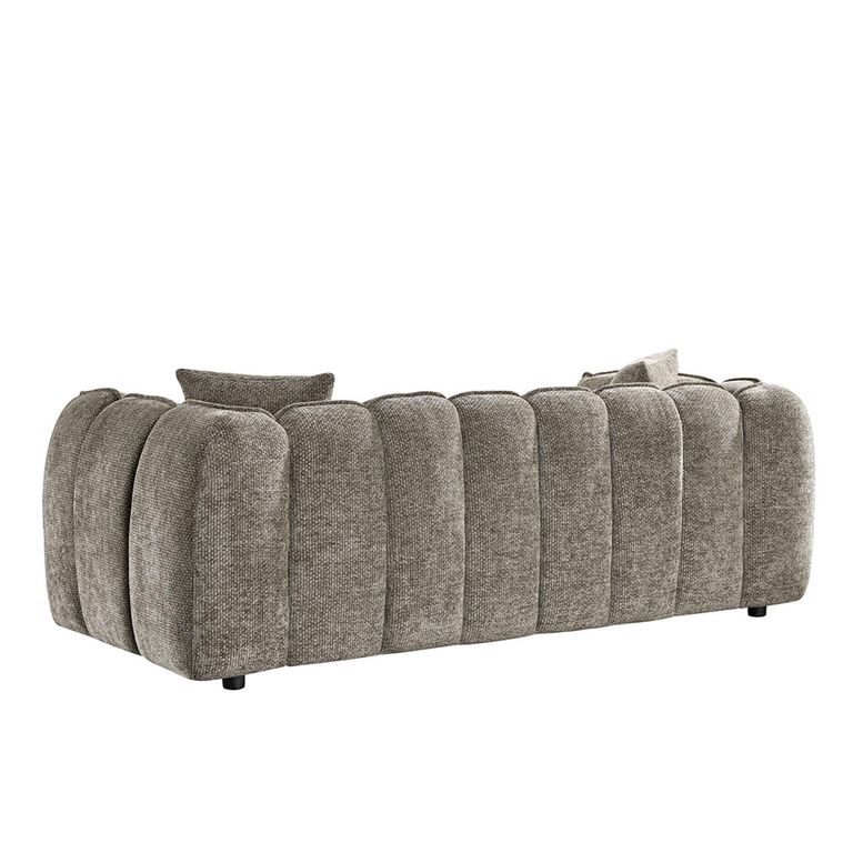 Venice Sofa - Mocha Fabric - 3 Seater