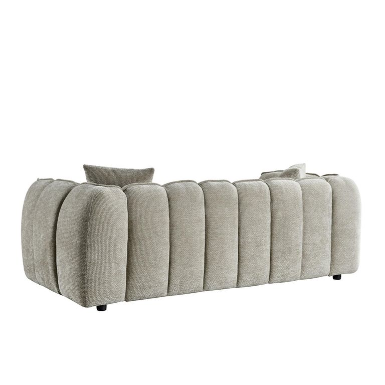 Venice Sofa Set - Beige Fabric - 3+2 Seater