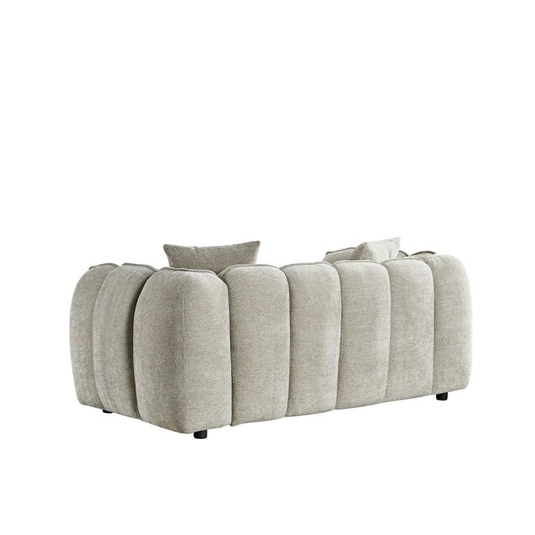 Venice Sofa Set - Beige Fabric - 3+2 Seater