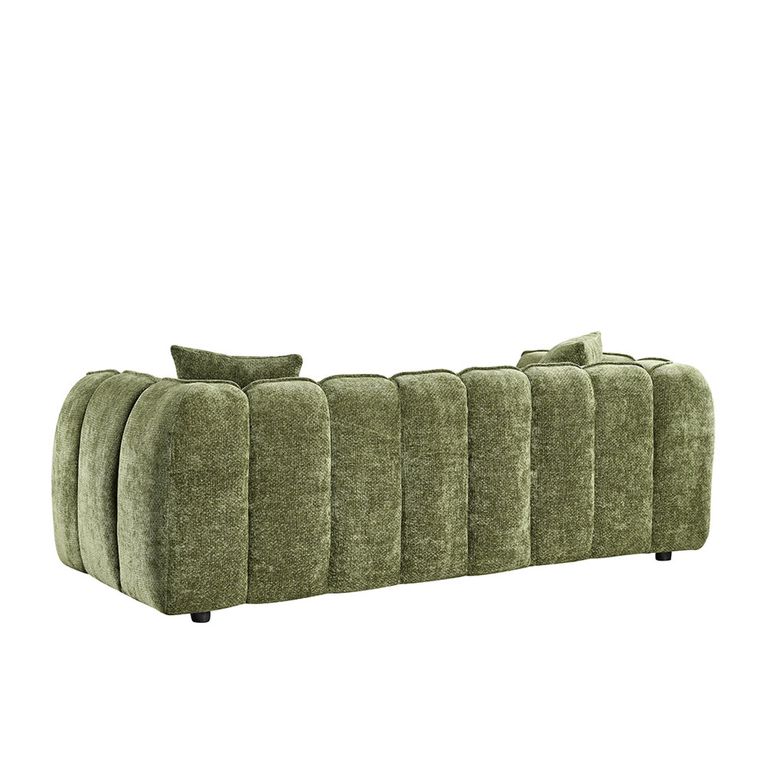 Venice Sofa Set - Green Fabric - 3+2 Seater