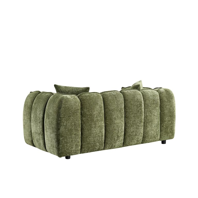 Venice Sofa Set - Green Fabric - 3+2 Seater