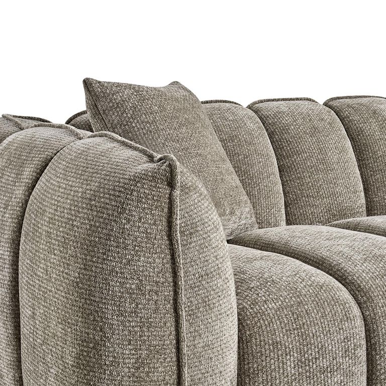 Venice Sofa Set - Mocha Fabric - 3+1+1 Seater