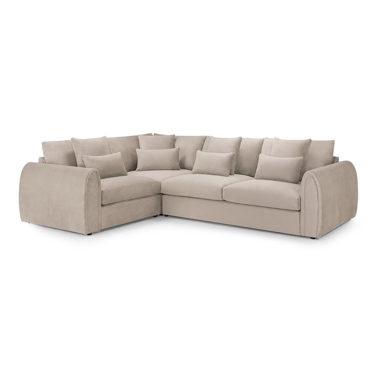 Mirabel Corner Sofa - Mocha Fabric - LHF