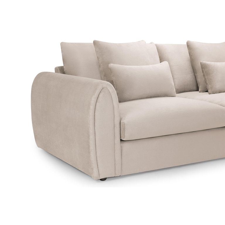 Mirabel Corner Sofa - Mocha Fabric - RHF