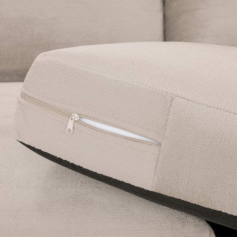 Mirabel Large Corner Sofa - Mocha Fabric