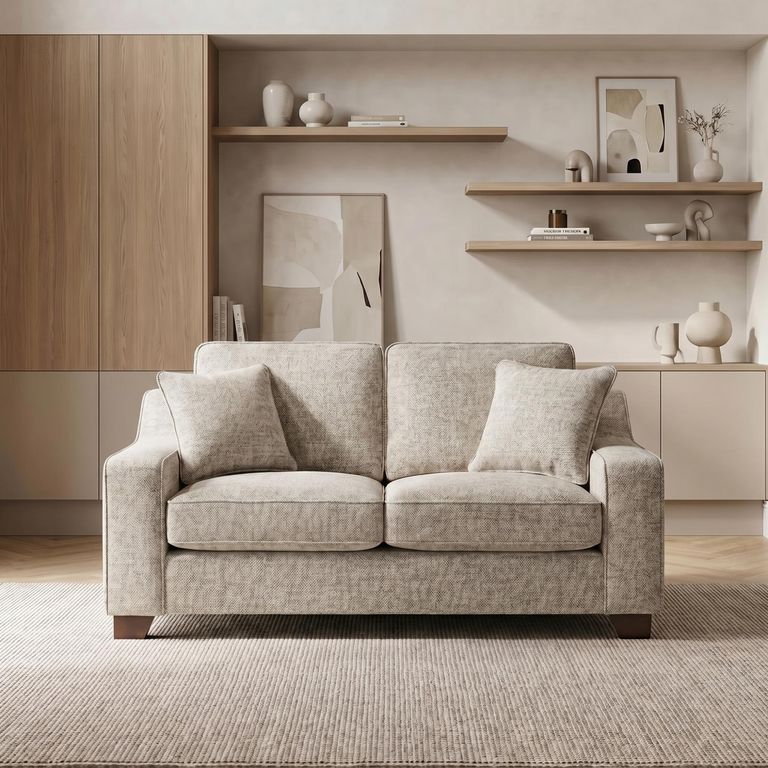 Nebraska Sofa - Beige Fabric - 2 Seater