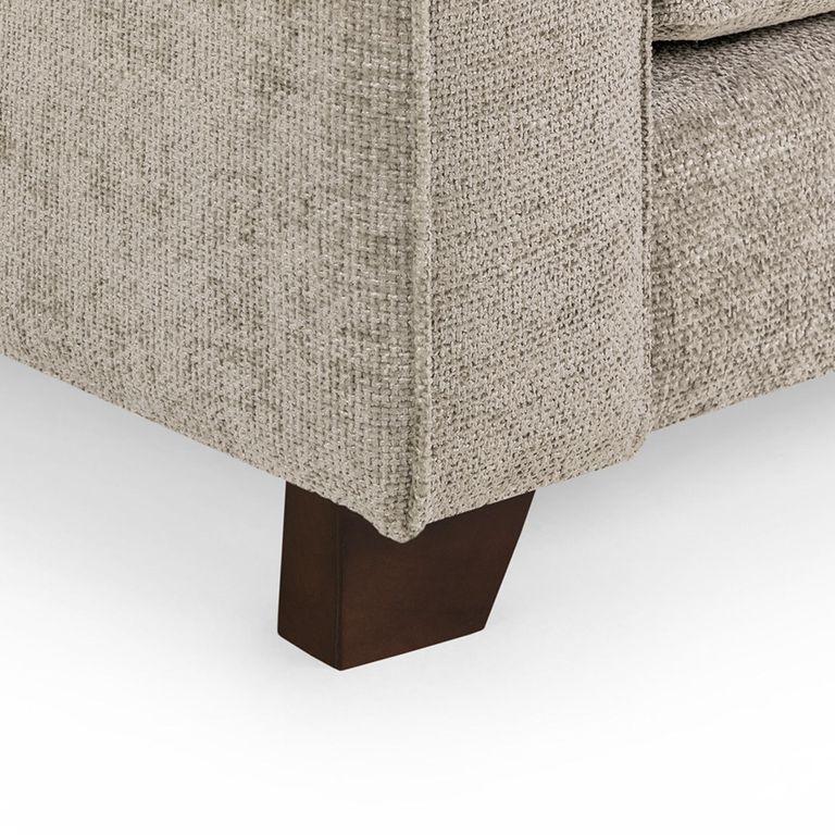 Nebraska Sofa Set - Beige Fabric - 3+1+1 Seater