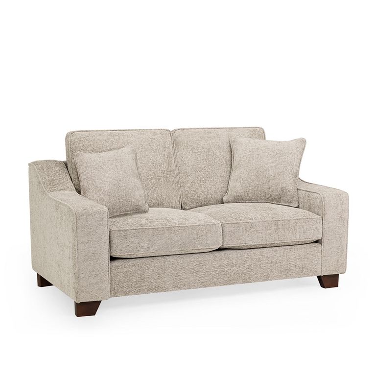 Nebraska Sofa Set - Beige Fabric - 3+2+1 Seater