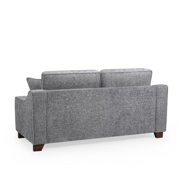 Nebraska Sofa Set - Slate Grey Fabric - 3+1+1 Seater