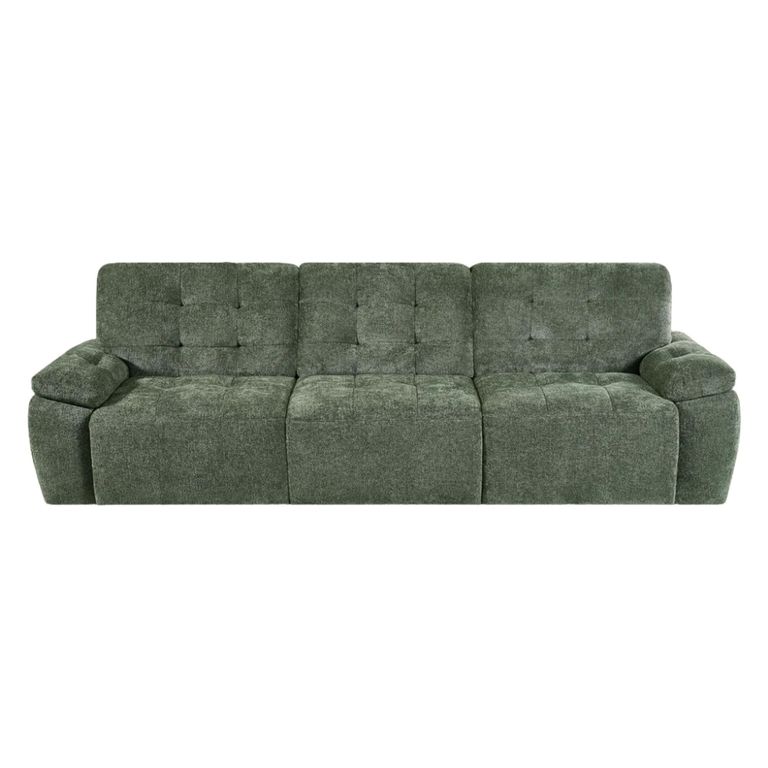 Dallas Electric Recliner Sofa Bed - Green - 3 Seater - Pull Out