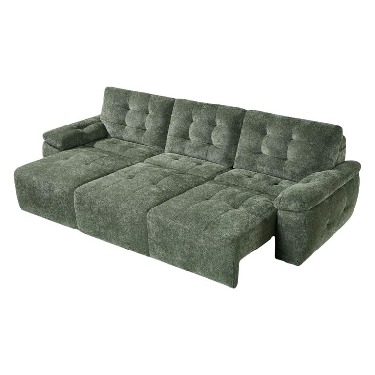 Dallas Electric Recliner Sofa Bed - Green - 3 Seater - Pull Out