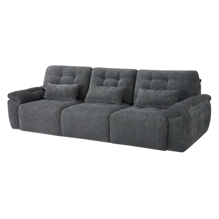 Dallas Electric Recliner Sofa Bed - Grey - 3 Seater - Pull Out