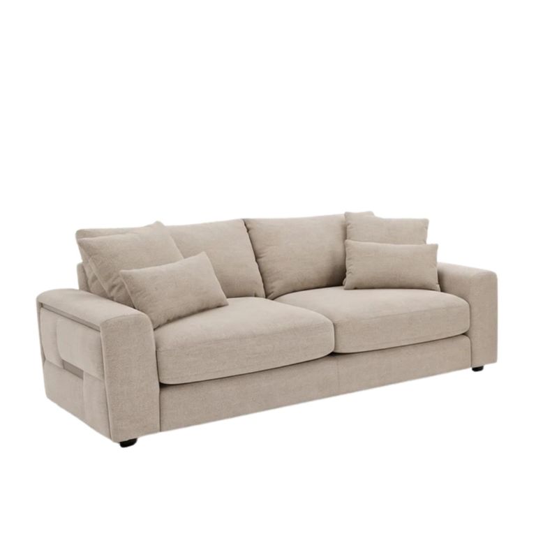 Jupiter Sofa - Beige Fabric - 3+2 Seater