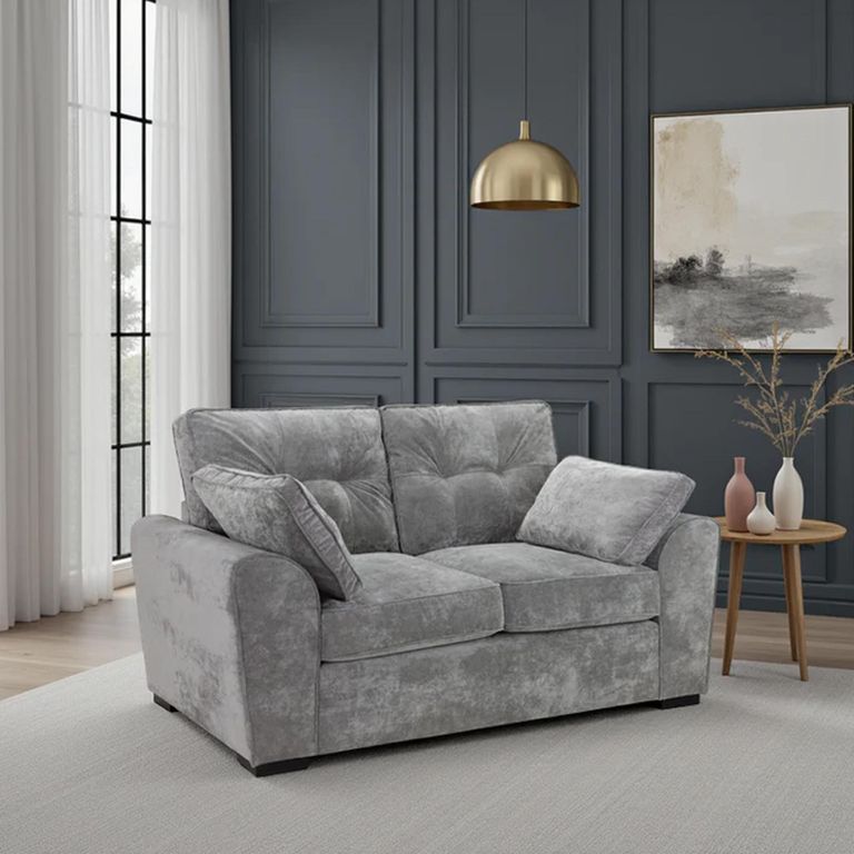 Maxwell Sofa - Grey Fabric - 2 Seater