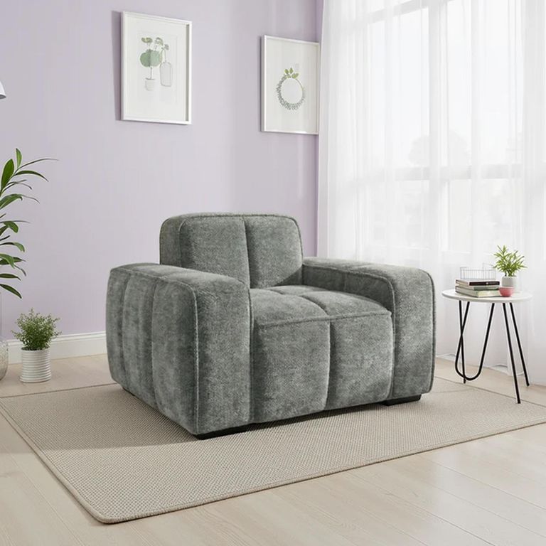 Paris Armchair - Grey Fabric