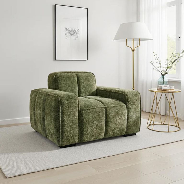 Paris Armchair - Olive Fabric