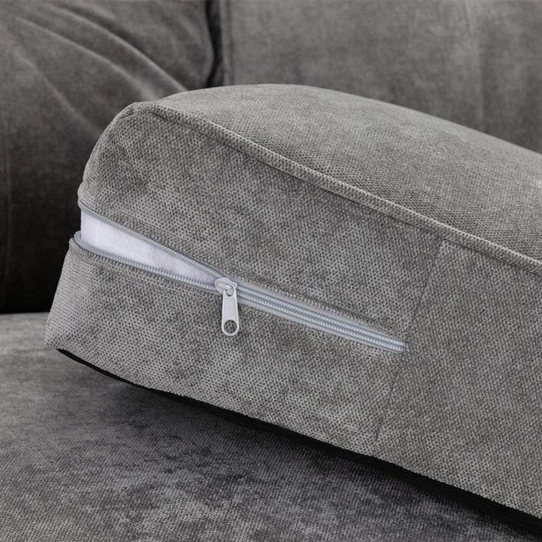Maxwell Corner Sofa - Grey Fabric - Large