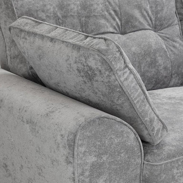 Maxwell Sofa - Grey Fabric - 3 Seater