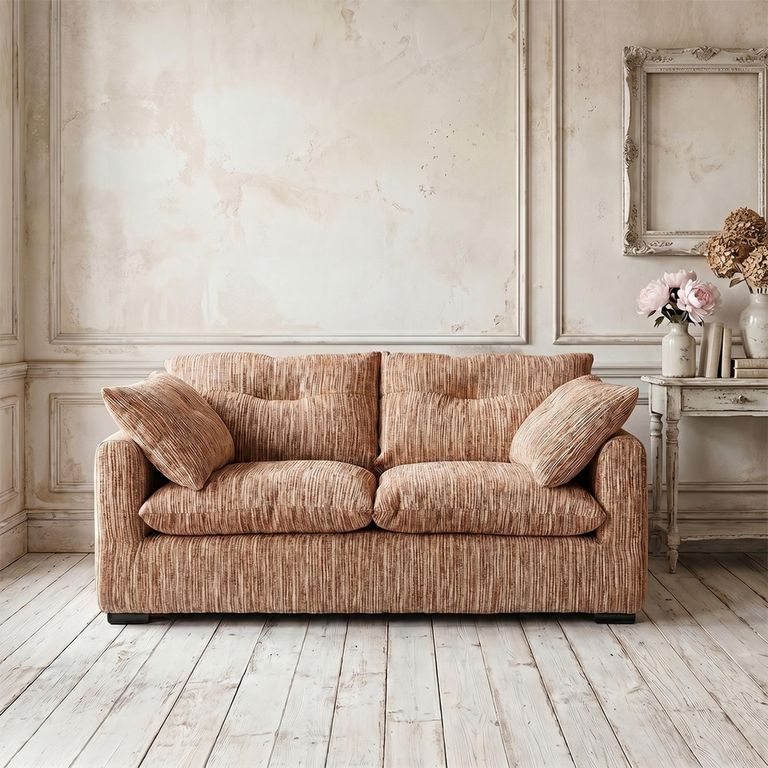 Quetta Sofa - Beige Fabric - 2 Seater