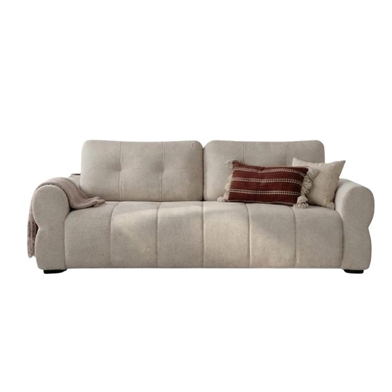 San Marino Sofa - Beige Fabric - 3 Seater