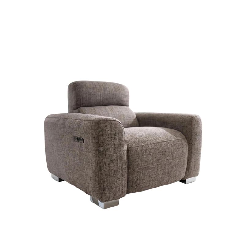 Toronto Electric Recliner Armchair - Beige Fabric
