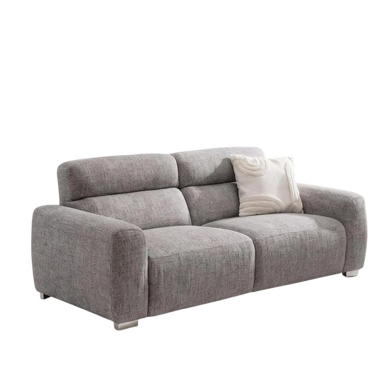 Toronto Electric Recliner Sofa - Beige Fabric - 3+2 Seater