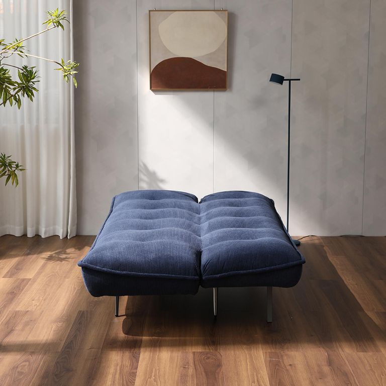 Regis Sofa Bed - Navy Fabric - 3 Seater - Click Clack