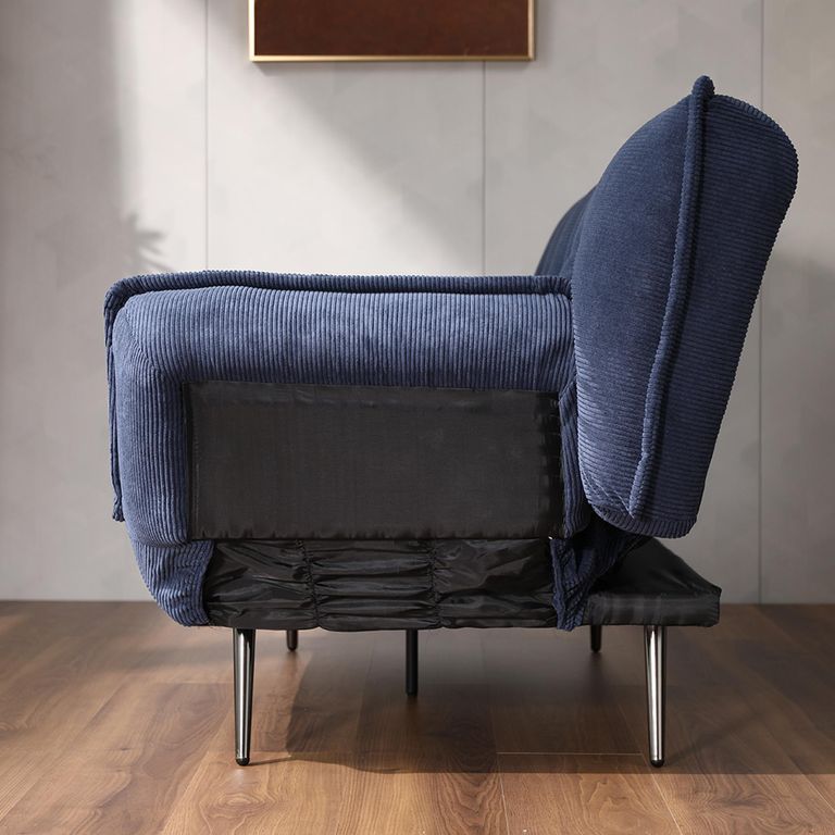 Regis Sofa Bed - Navy Fabric - 3 Seater - Click Clack