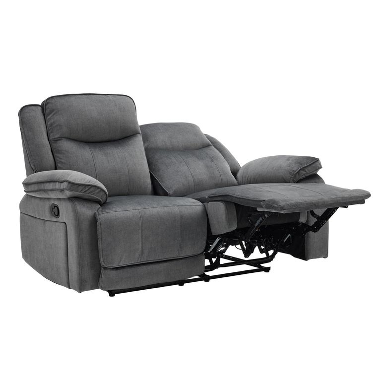 Clayton Recliner Sofa Suite - 3+2 Seater - Grey - Fabric