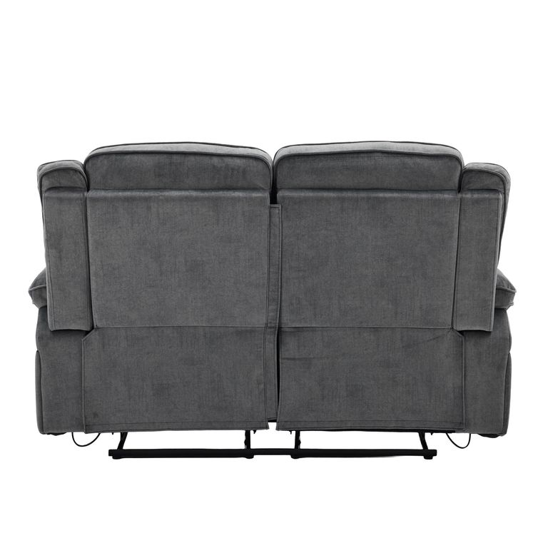 Clayton Recliner Sofa Suite - 3+2 Seater - Grey - Fabric