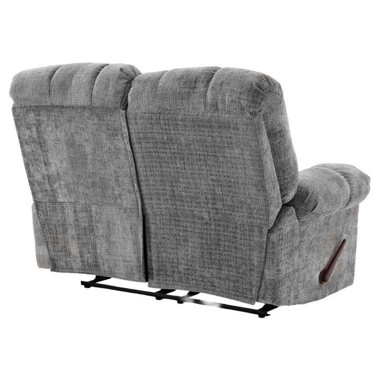 Cloud Manual Recliner Sofa - 2 Seater - Grey - Fabric