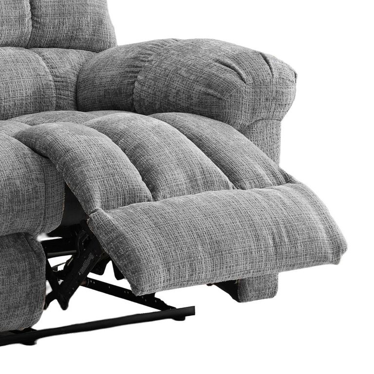 Cloud Manual Recliner Sofa - 2 Seater - Grey - Fabric