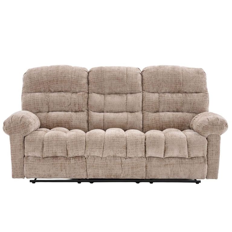 Cloud Manual Recliner Sofa Suite - 3+1+1 Seater - Beige - Fabric