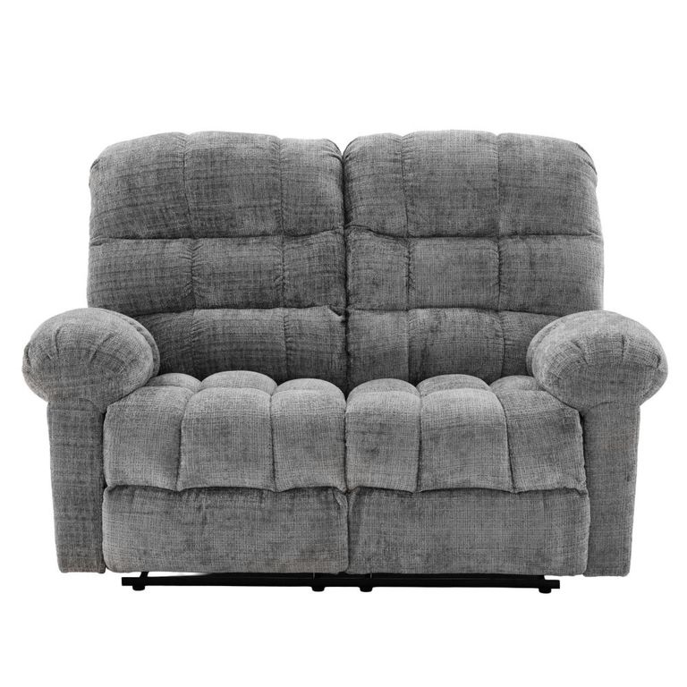 Cloud Manual Recliner Sofa Suite - 3+1+1 Seater - Grey - Fabric
