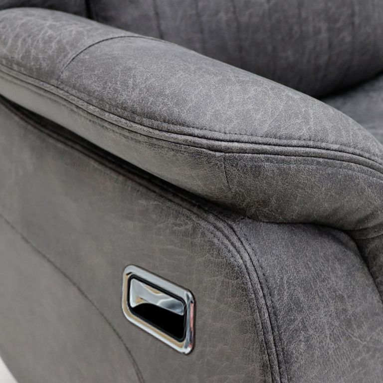 Darlington Recliner Armchair - Slate Grey - Fabric