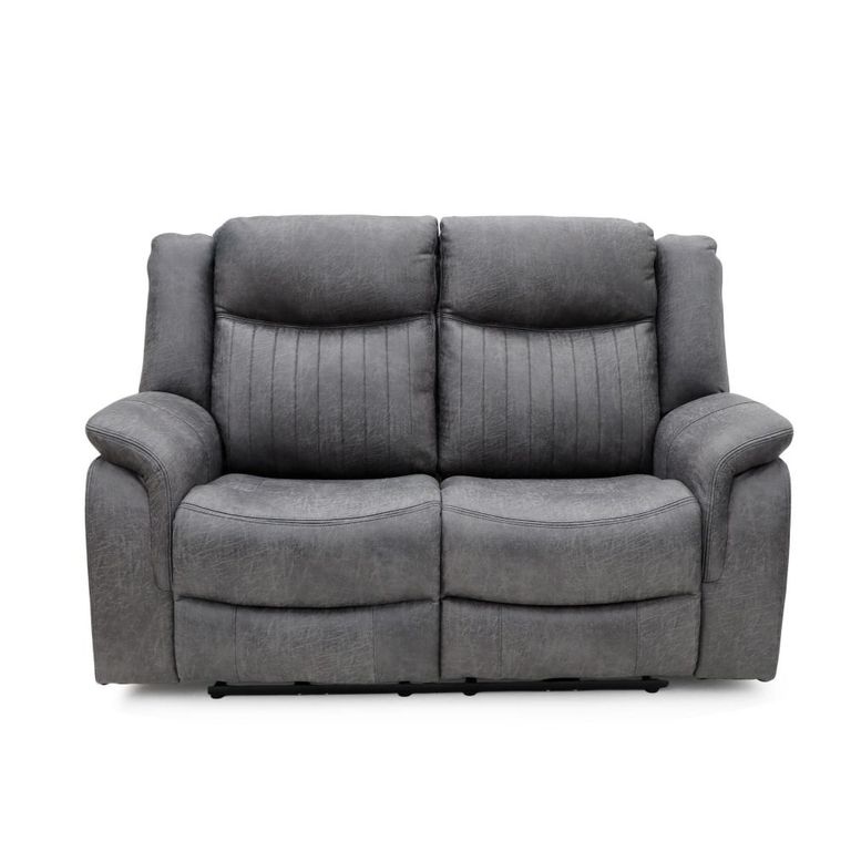 Darlington Recliner Sofa - 2 Seater - Slate Grey - Fabric