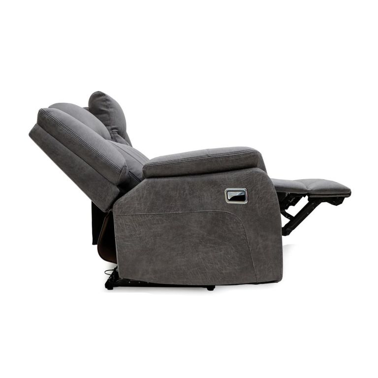 Darlington Recliner Sofa - 3 Seater - Slate Grey - Fabric
