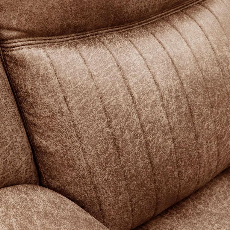 Darlington Recliner Sofa - 3 Seater - Warm Tan - Fabric