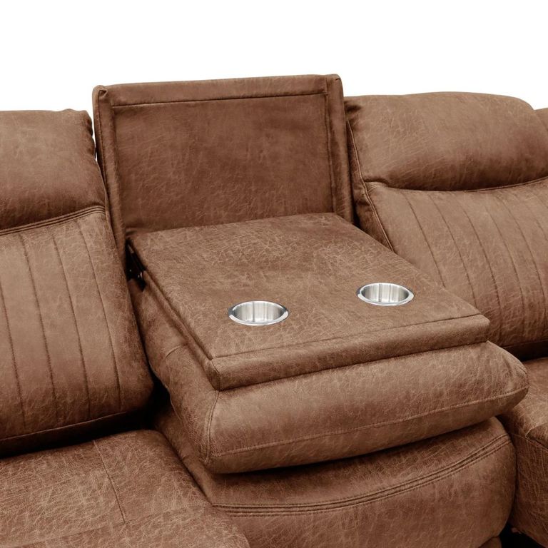Darlington Recliner Sofa - 3 Seater - Warm Tan - Fabric