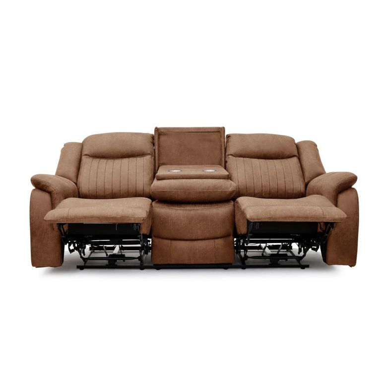 Darlington Recliner Sofa Suite - 3+1+1 Seater - Warm Tan - Fabric