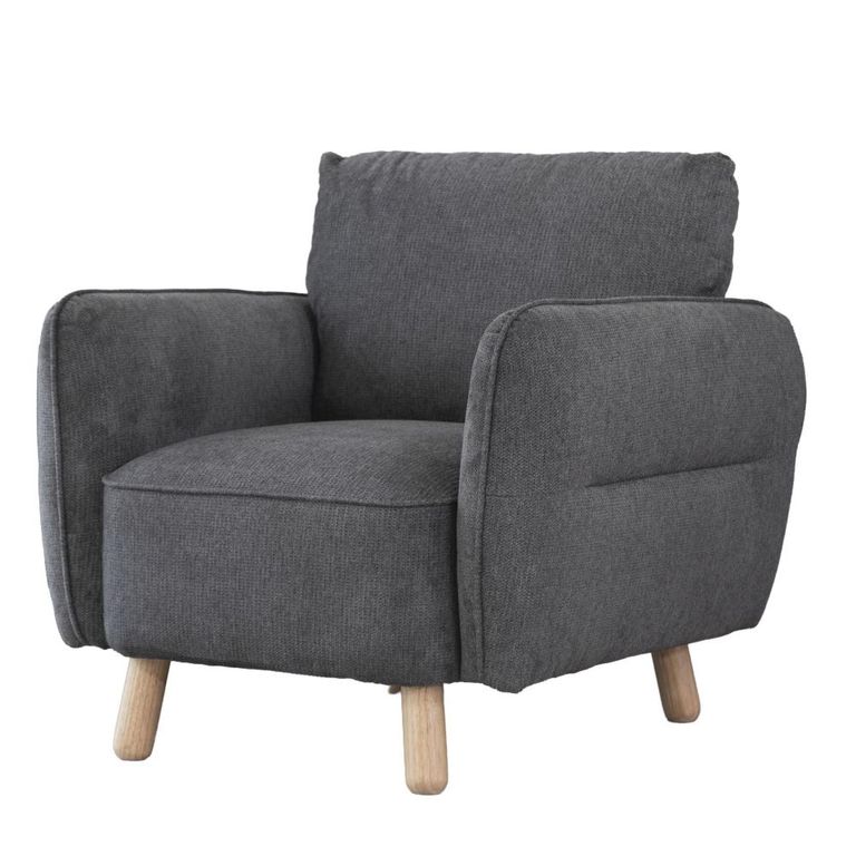 Georgia Armchair - Dark Grey - Fabric