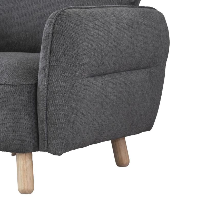 Georgia Armchair - Dark Grey - Fabric