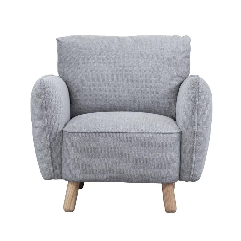 Georgia Armchair - Light Grey - Fabric