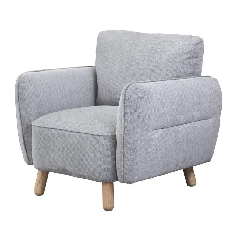 Georgia Armchair - Light Grey - Fabric