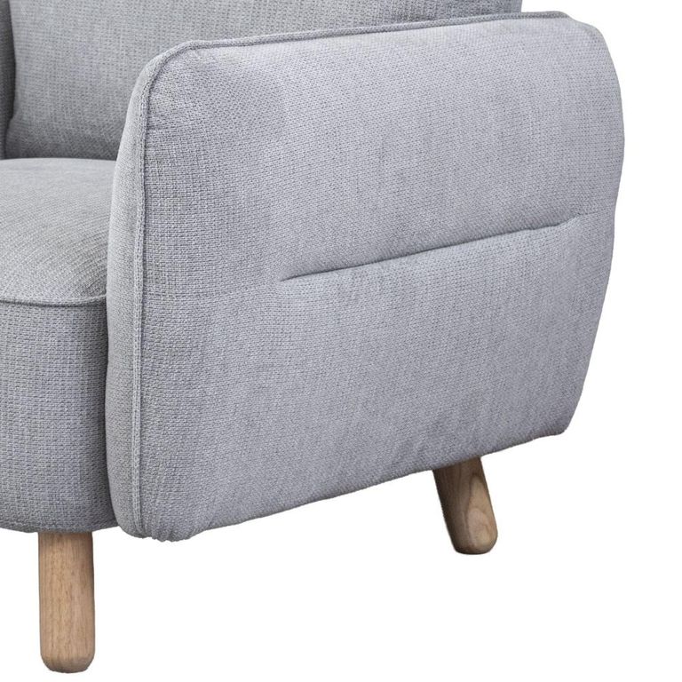 Georgia Armchair - Light Grey - Fabric