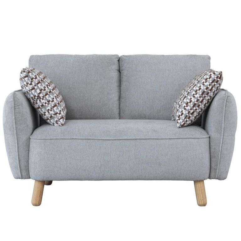Georgia Sofa - 2 Seater - Light Grey - Fabric